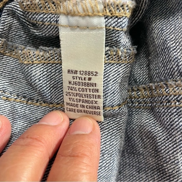 Hot Kiss Denim Jean Jacket Western Southwestern Embroidered size M - Picture 12 of 14